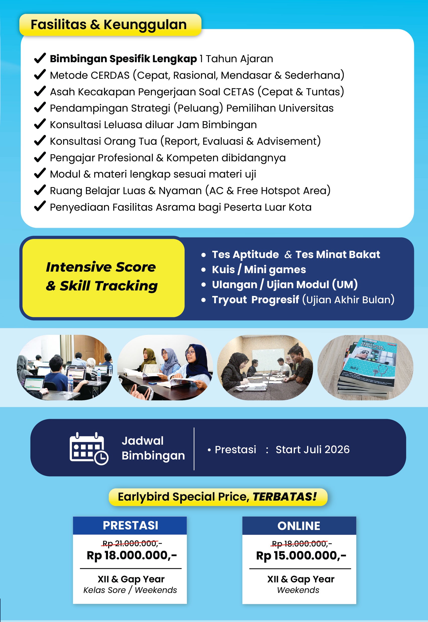 Bimbel IUP 2027 - 1 tahun ajaran 