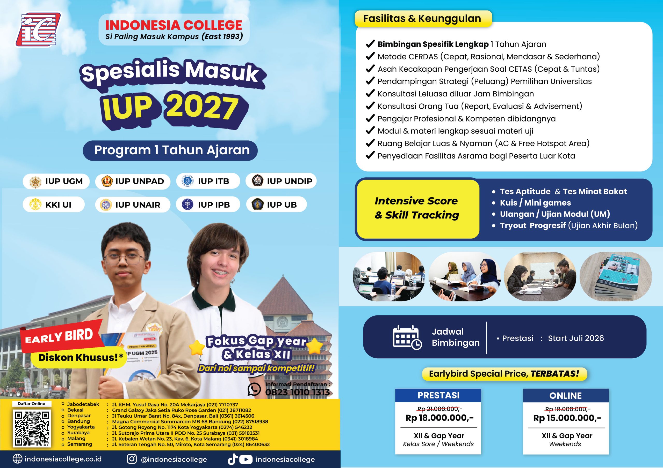 Bimbel IUP 2027 - 1 tahun ajaran