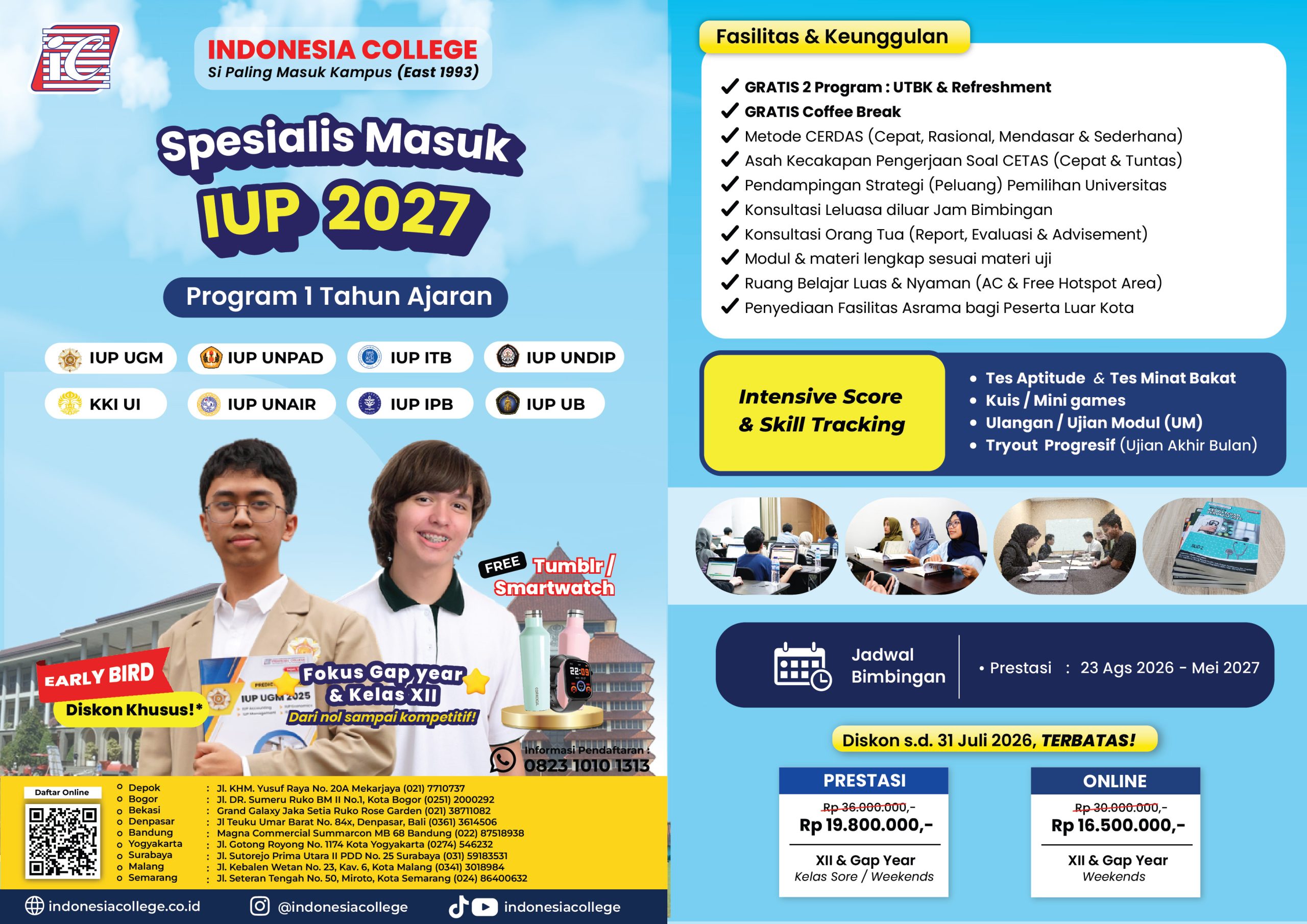 Bimbel Kelas Internasional 1 Tahun Ajaran 2027 by Indonesia College